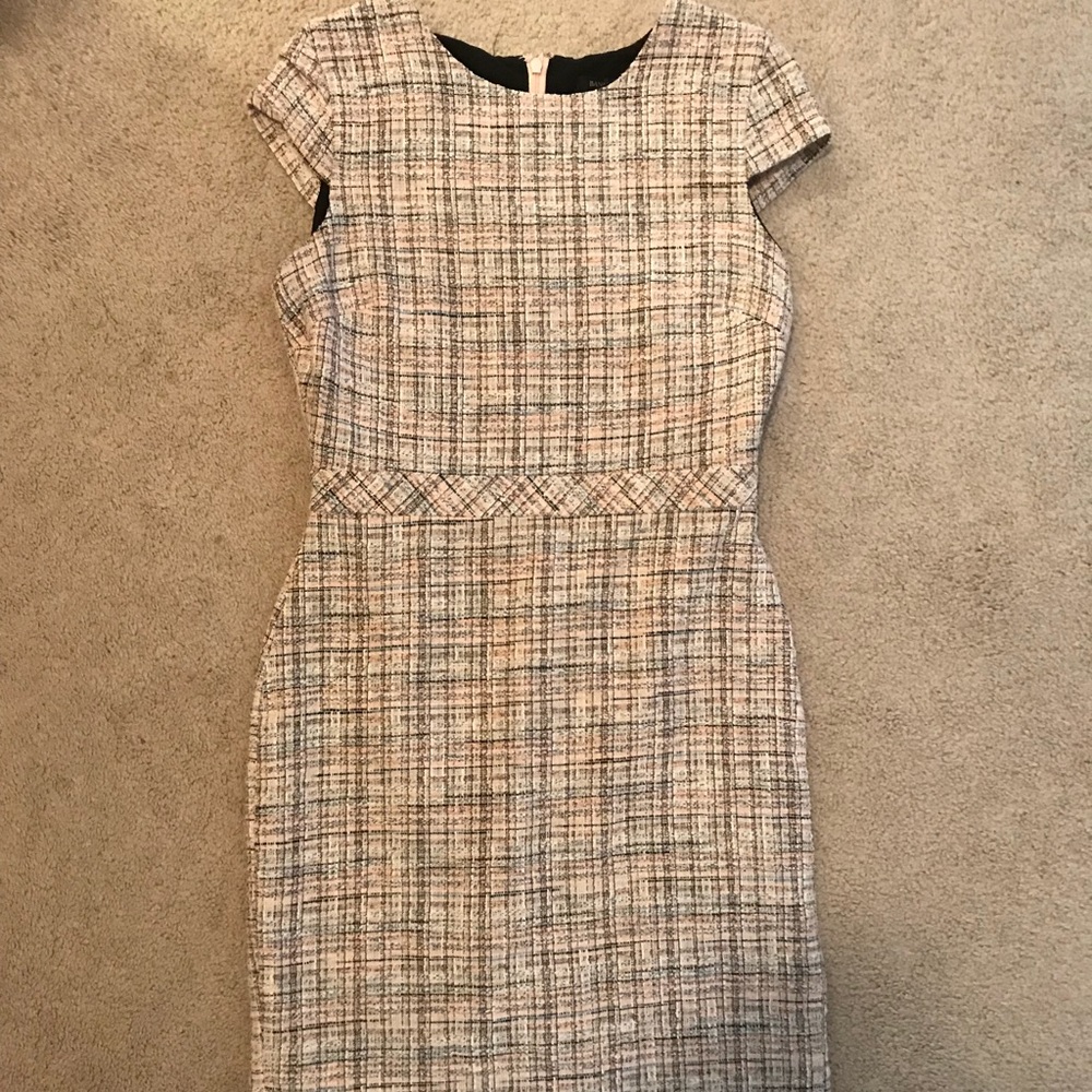 Pink/Blue/Black Striped Banana Republic Dress